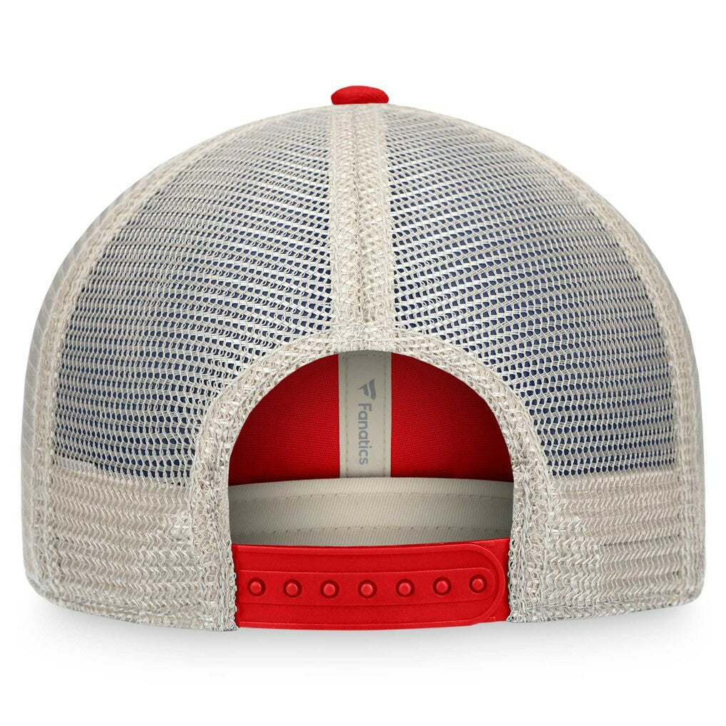 Tampa Bay Buccaneers Heritage Patch Trucker Adjustable Hat - Red/Natural sale