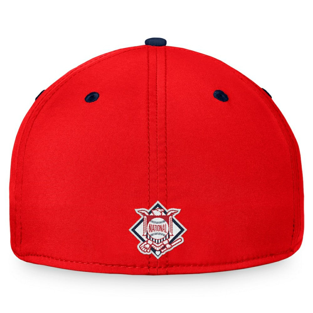 Washington Nationals Stacked Logo Flex Hat - Red/Navy
