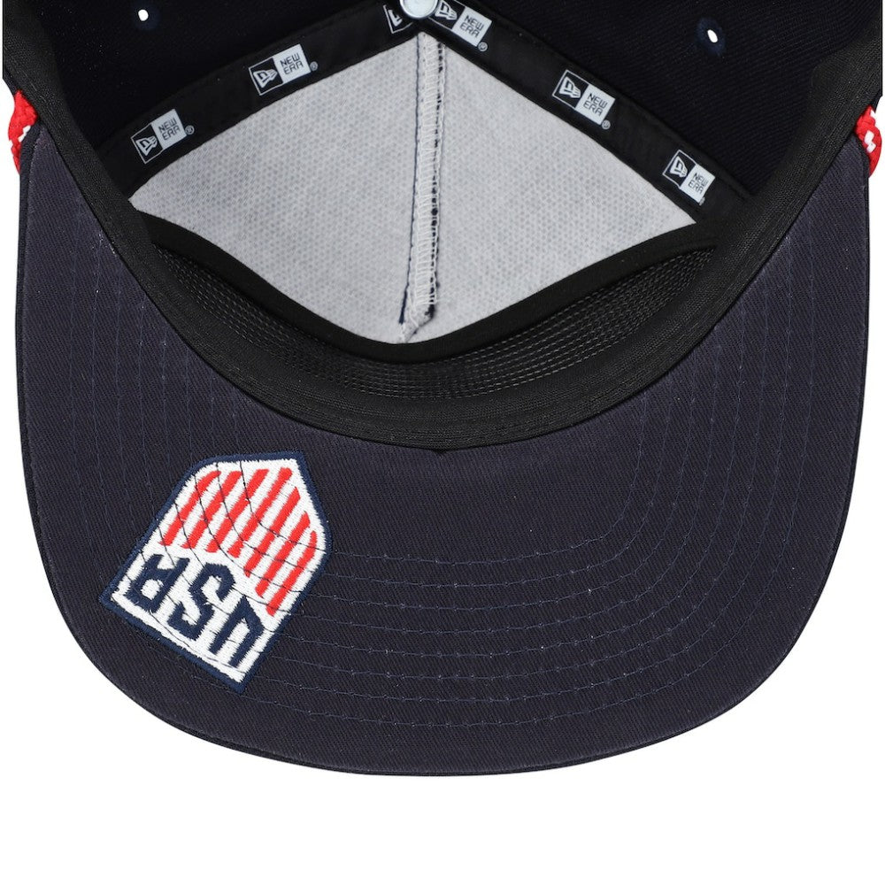 USMNT New Era Script Golfer Adjustable Hat - Navy | New Era outlet