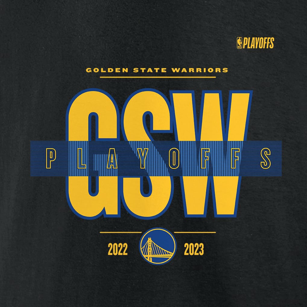 Golden State Warriors 2023 NBA Playoffs Jump Ball T-Shirt - Black | Fanatics sale