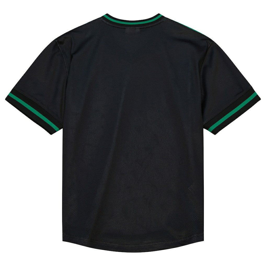 Boston Celtics Jumbotron 3.0 Mesh V-Neck T-Shirt - Kelly Green | Mitchell & Ness online