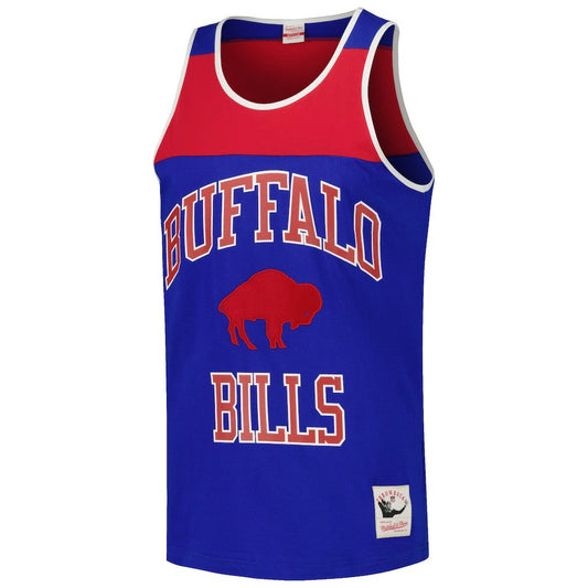 Buffalo Bills Heritage Colorblock Tank Top - Royal/Red sale