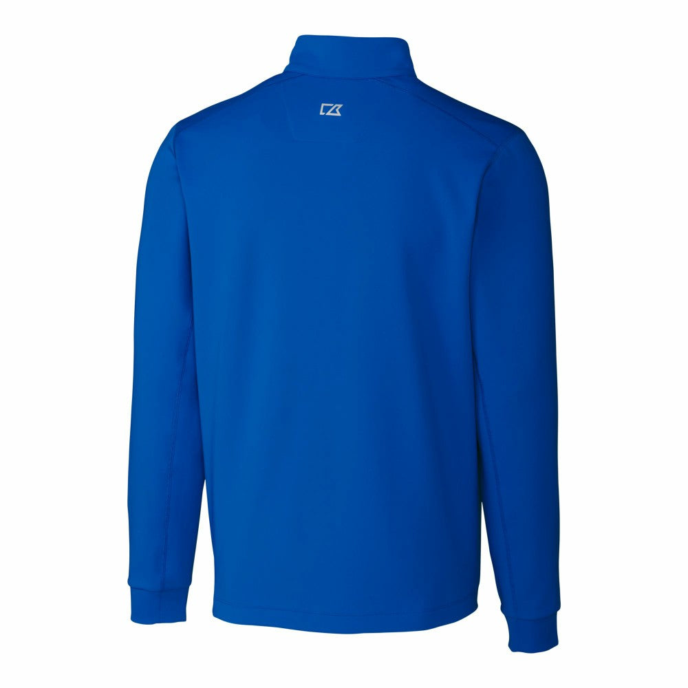 New York Mets Cutter & Buck Traverse Stretch Quarter-Zip Pullover Top - Royal