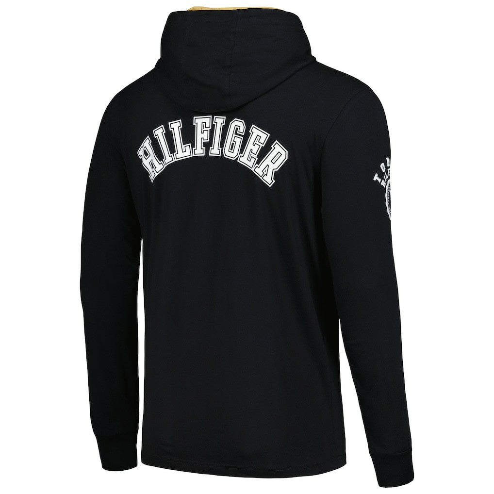 New Orleans Saints Tommy Hilfiger Morgan Long Sleeve Hoodie T-Shirt - Black discount