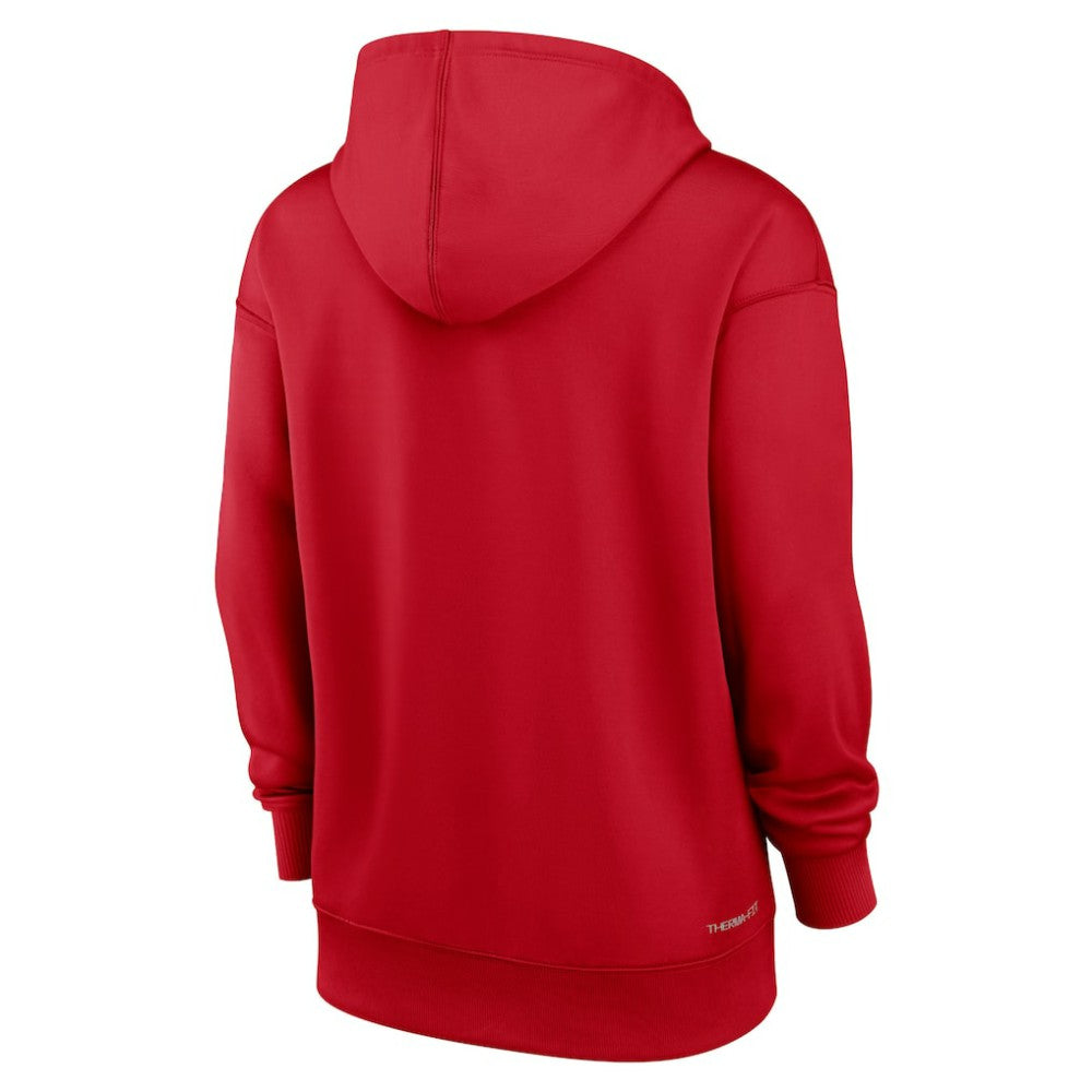 Washington Nationals Women's Authentic Collection Performance Pullover Hoodie - Red | Nike
