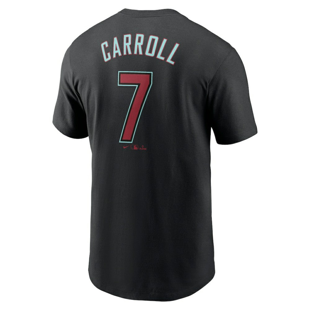 Corbin Carroll Arizona Diamondbacks Fuse Name & Number T-Shirt - Black | Nike