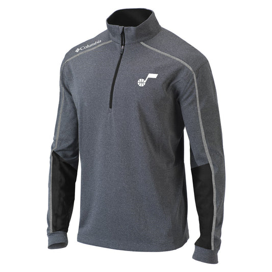 Utah Jazz Omni-Wick Shotgun 2.0 Quarter-Zip Pullover Top - Black | Columbia outlet