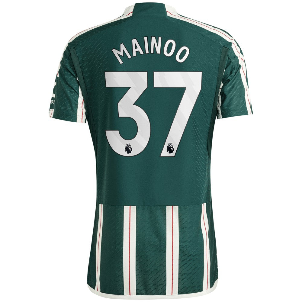 Kobbie Mainoo Manchester United 2023/24 Away Player Jersey - Green | Adidas sale