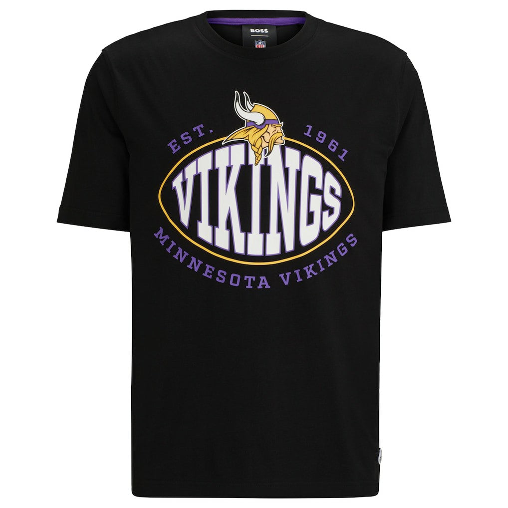 Minnesota Vikings BOSS X NFL Trap T-Shirt - Black discount