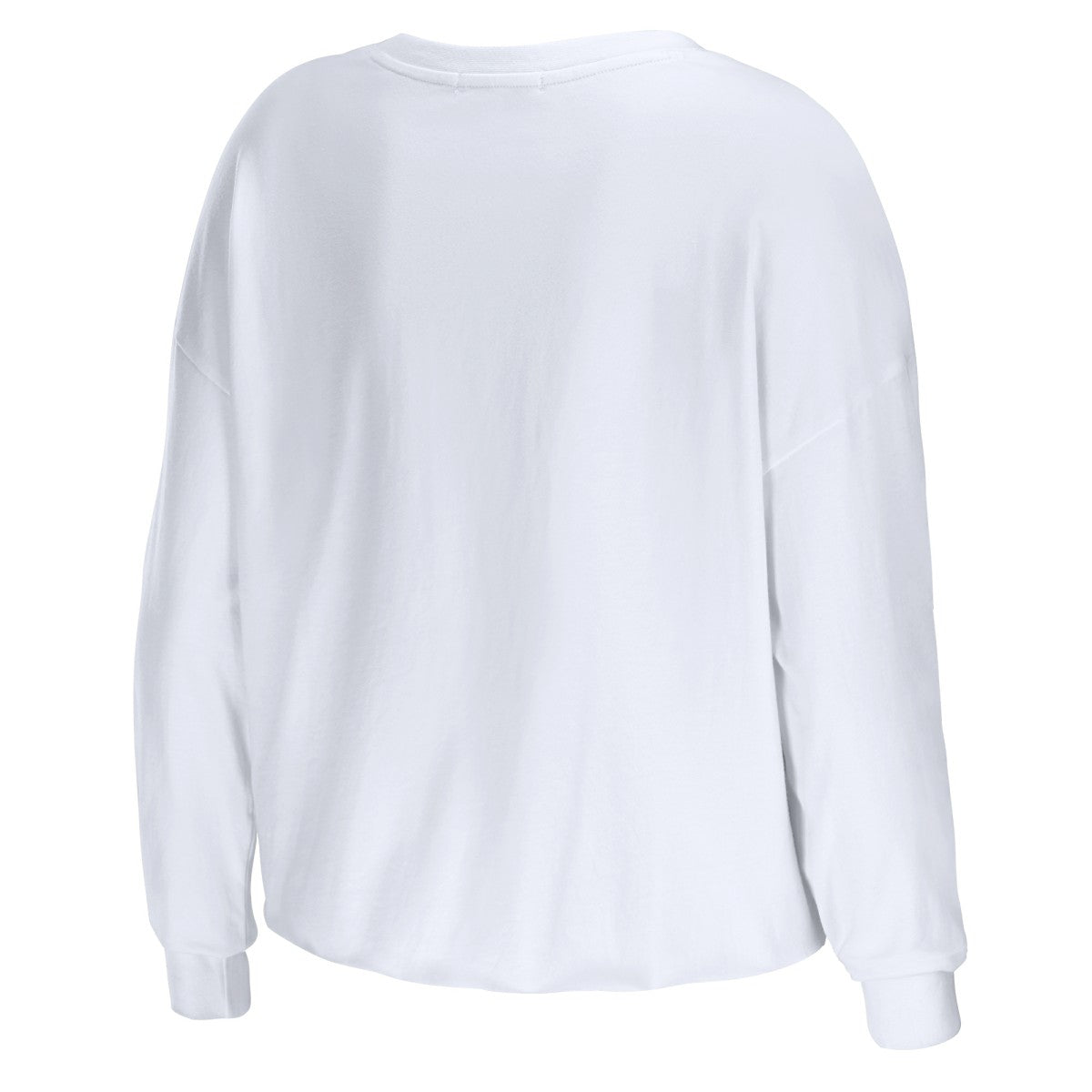 Los Angeles Lakers WEAR by Erin Andrews Women's Cropped Long Sleeve T-Shirt - White outlet