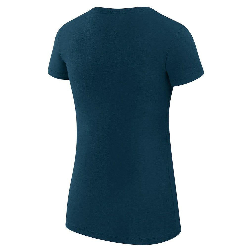 Indiana Pacers G-III 4Her by Carl Banks Women's Super-Slim Fit Lightweight Filigree Logo T-Shirt - Navy sale