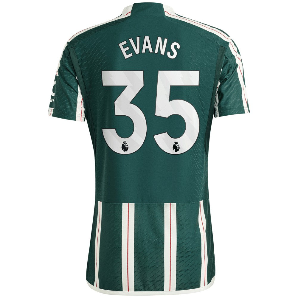 Jonny Evans Manchester United 2023/24 Away Player Jersey – Green | Adidas on sale