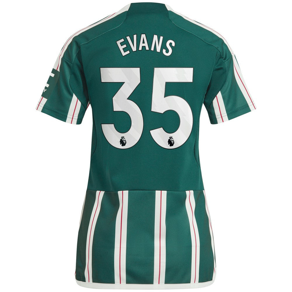 Jonny Evans Manchester United Women's 2023/24 Away Replica Player Jersey – Green | Adidas shop