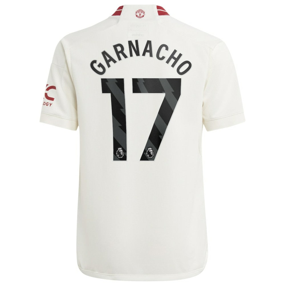 Alejandro Garnacho Manchester United Youth 2023/24 Third Replica Player Jersey – White | Adidas sale