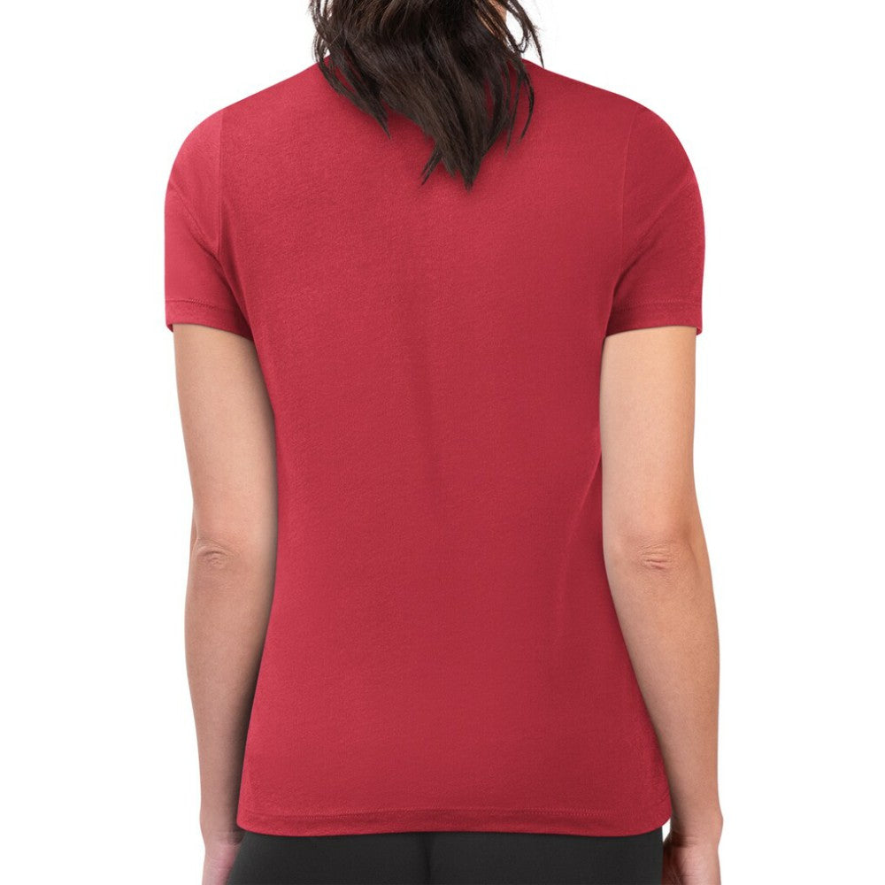 Texas Rangers G-III 4Her by Carl Banks Women's Super-Slim Fit Lightweight Love Graphic Team T-Shirt - Red