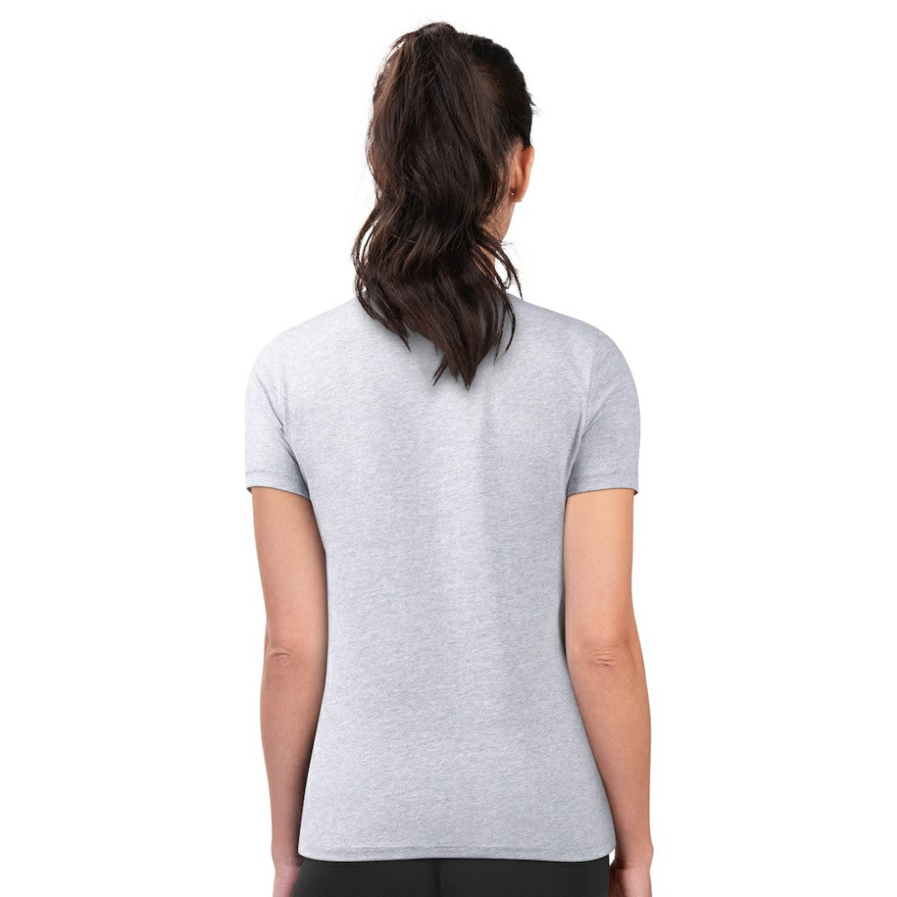 Toronto Blue Jays G-III 4Her by Carl Banks Women's Super-Slim Fit Lightweight City Graphic T-Shirt - Heather Gray