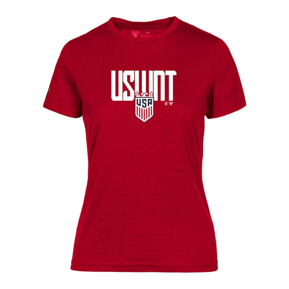 USWNT Levelwear Women's Maddox Elevate T-Shirt - Red for sale