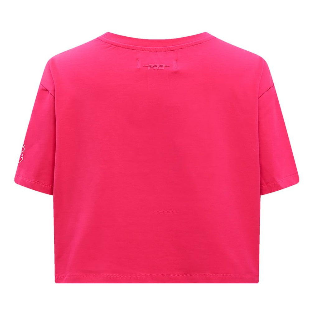 Chicago Cubs Pro Standard Women's Triple Pink Boxy Cropped T-Shirt - Pink