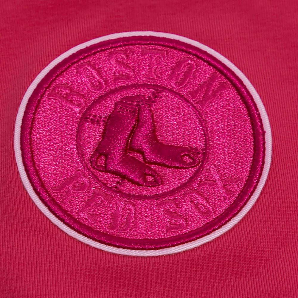 Boston Red Sox Pro Standard Women's Triple Pink Boxy Cropped T-Shirt - Pink