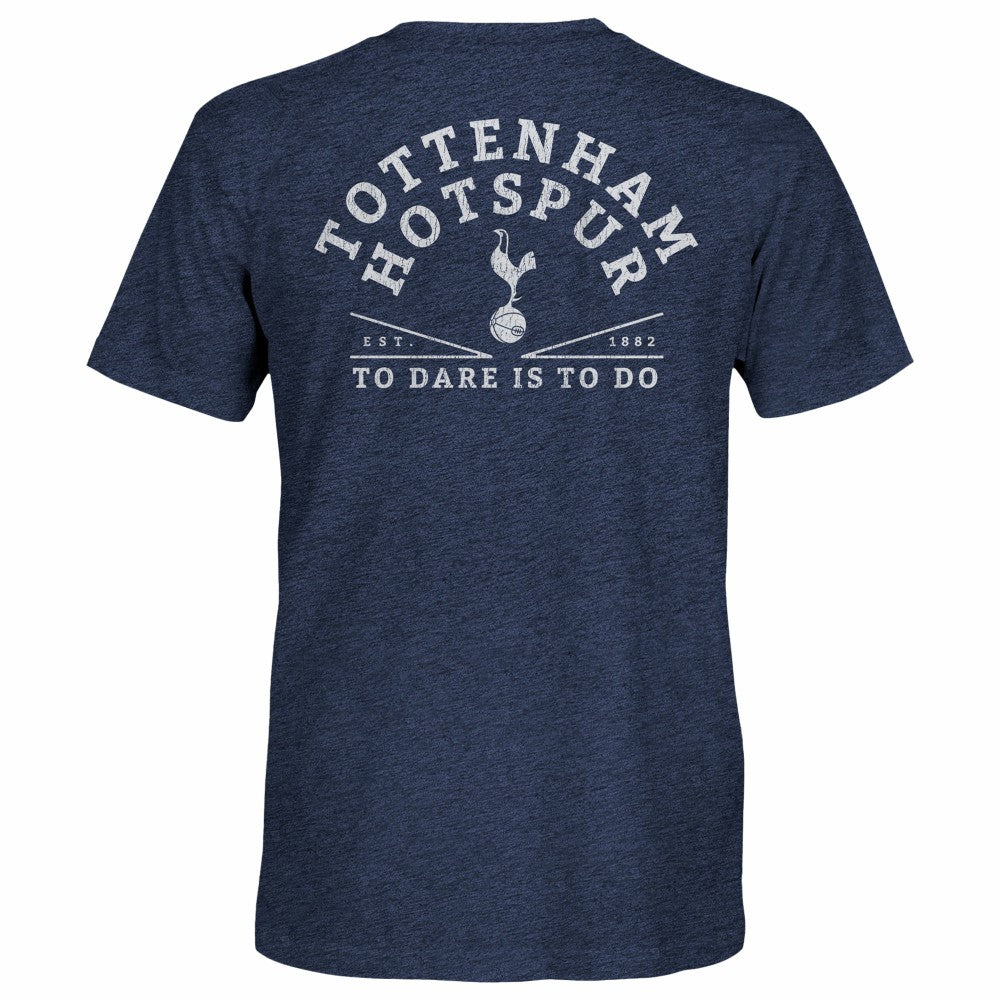 Tottenham Hotspur 1863FC Front Back Date Twisted Tri-Blend T-Shirt - Heather Navy for sale