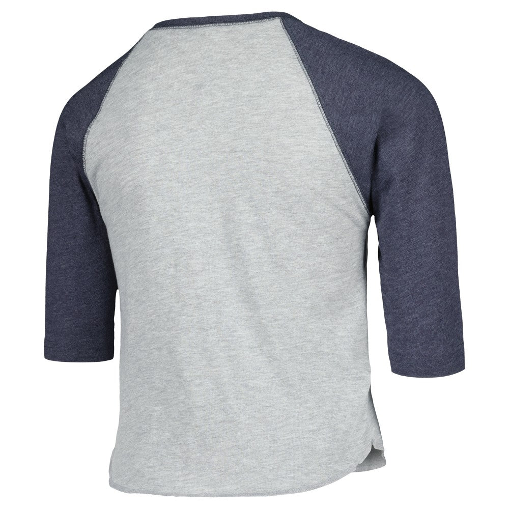 Houston Astros Soft as a Grape Youth Raglan 3/4 Sleeve T-Shirt - Heather Gray