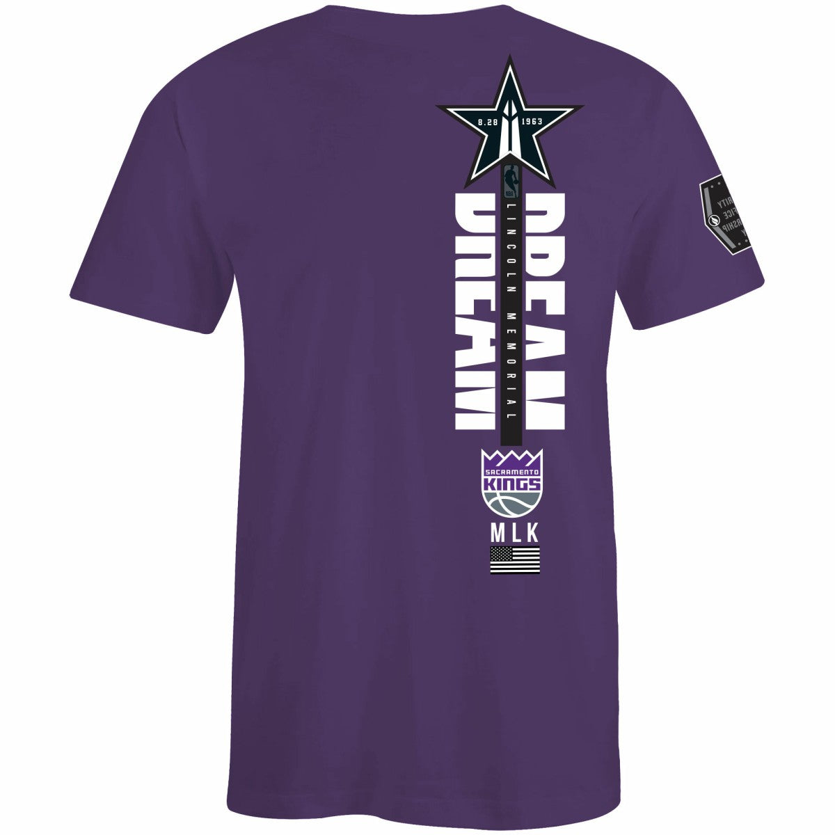 Sacramento Kings FISLL x Black History Collection Unisex T-Shirt - Purple sale