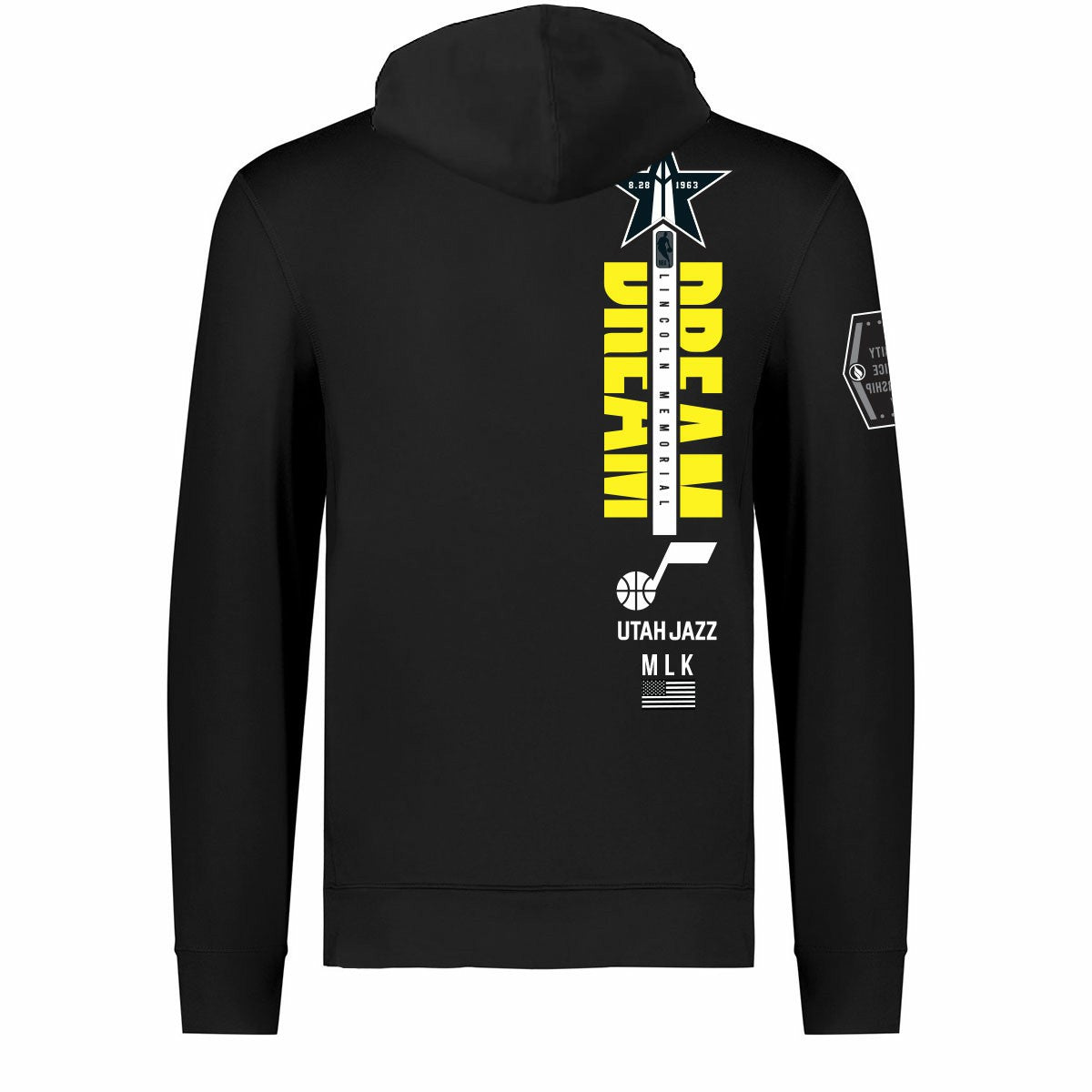 Utah Jazz FISLL x Black History Collection Unisex Pullover Hoodie - Black for sale