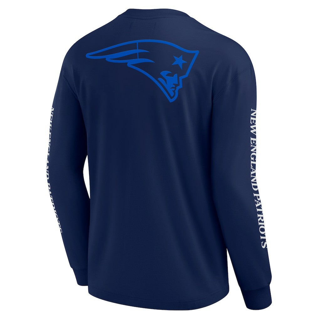 New England Patriots Unisex Elements Strive Long Sleeve T-Shirt - Navy cheap