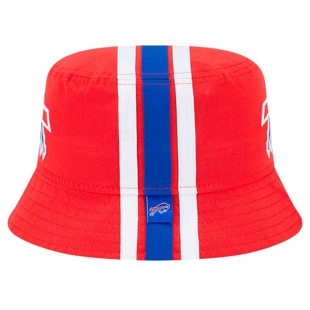 Buffalo Bills New Era Helmet Bucket Hat - Red for sale