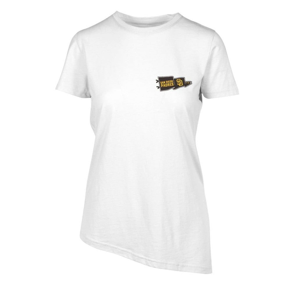 San Diego Padres Levelwear Women's Birch Rafters T-Shirt - White