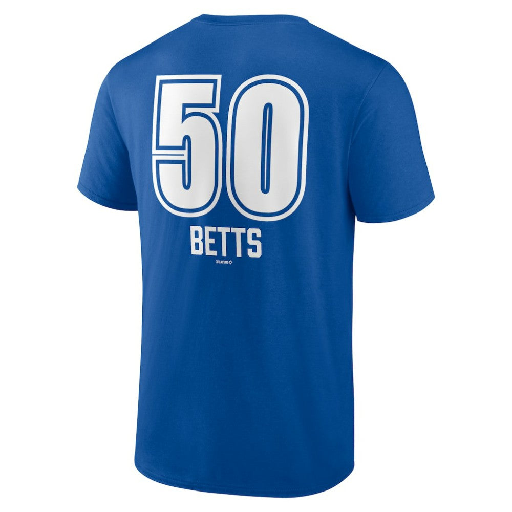 Mookie Betts Los Angeles Dodgers Fastball Player Name & Number T-Shirt - Royal