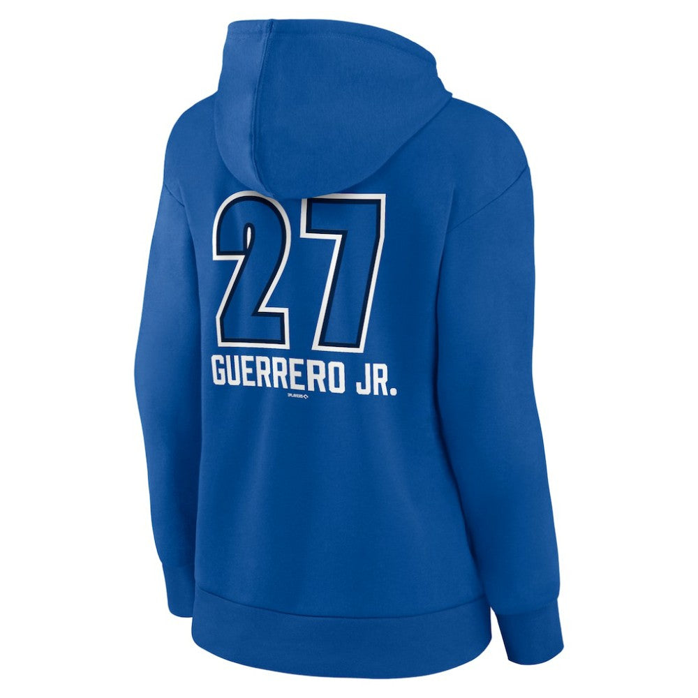 Vladimir Guerrero Jr. Toronto Blue Jays Women's Name & Number Fastball Pullover Hoodie - Royal
