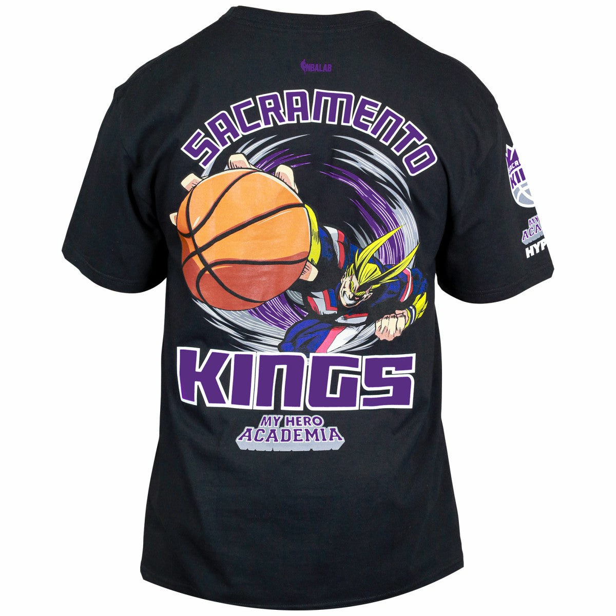 Sacramento Kings Hyperfly Unisex NBA x My Hero Academia All Might Smash T-Shirt - Black cheap