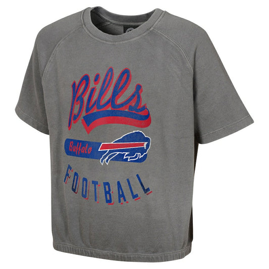 Buffalo Bills Women's Mineral Wash Short Sleeve Top - Gray online