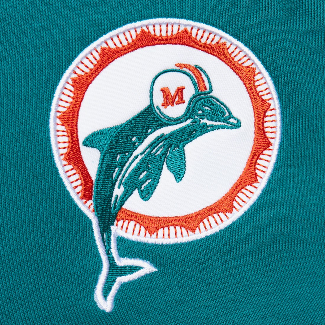 Miami Dolphins Vintage Logo Head Coach Fleece Pullover Hoodie - Aqua for sale