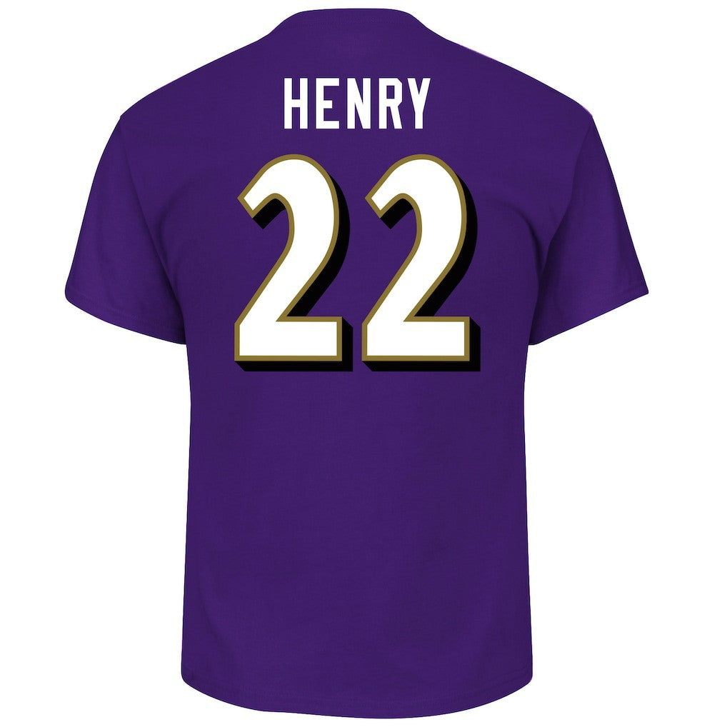 Derrick Henry Baltimore Ravens Big & Tall Player Name & Number T-Shirt - Purple online