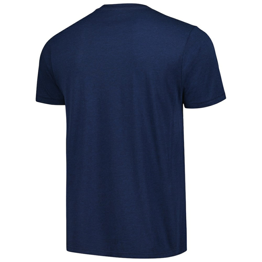 Seattle Mariners Homage Hand-Drawn Logo Tri-Blend T-Shirt - Navy