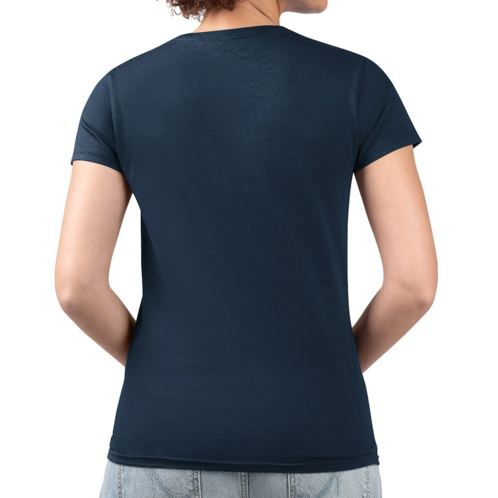 Seattle Mariners G-III 4Her by Carl Banks Women's Super-Slim Fit Lightweight Collage Team Graphic V-Neck T-Shirt - Navy