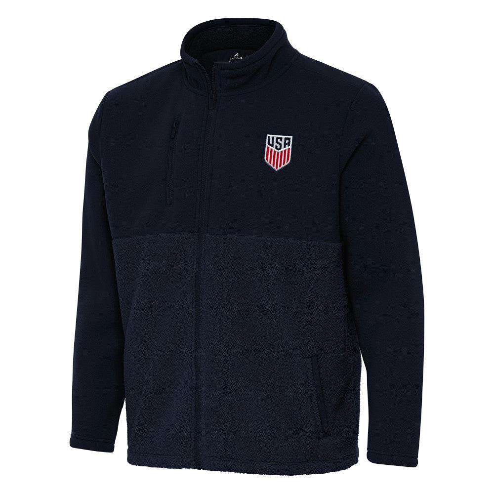 USMNT Antigua Daily Fused Full-Zip Jacket - Navy discount