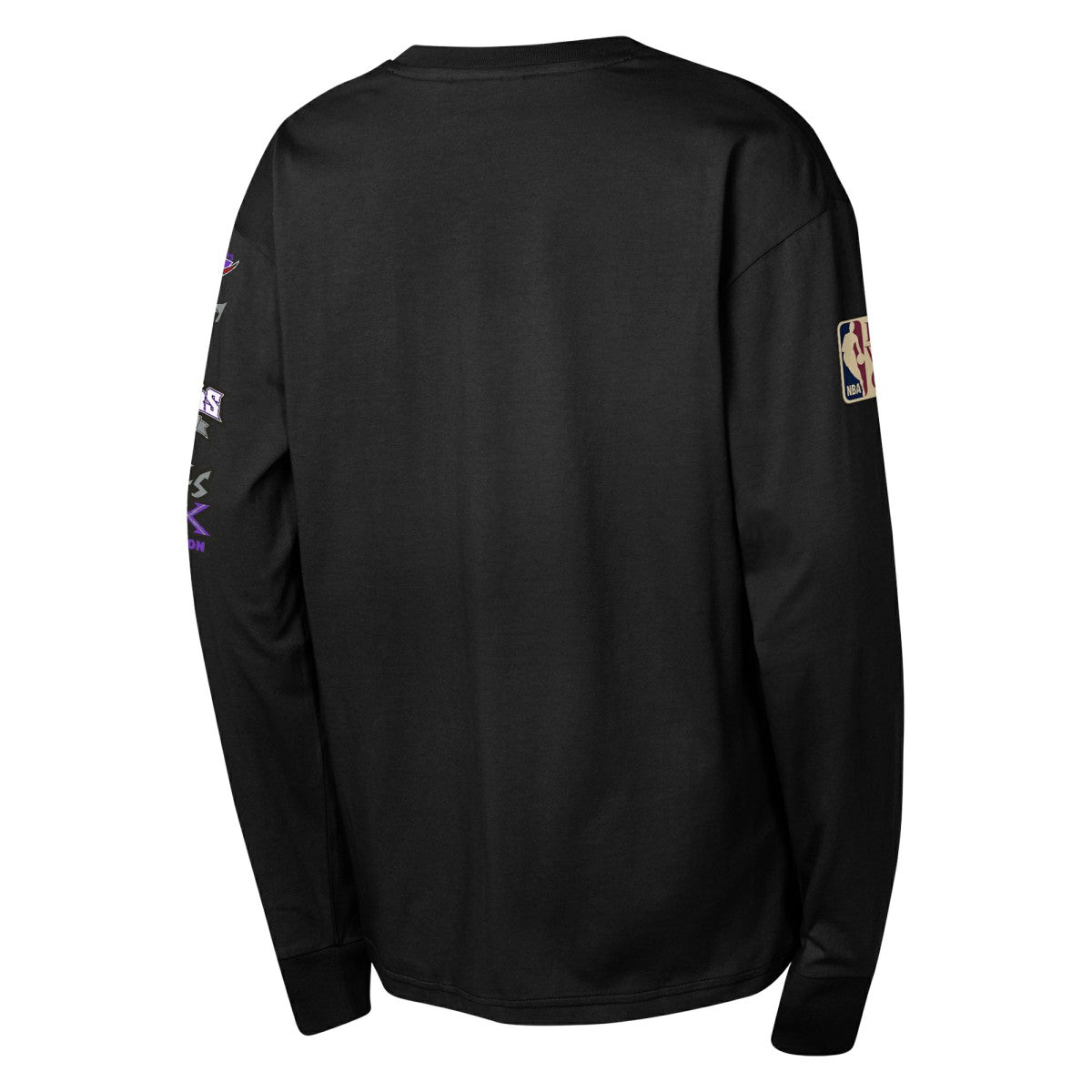Toronto Raptors Youth Hardwood Classics All Over Long Sleeve T-Shirt - Black | Mitchell & Ness outlet