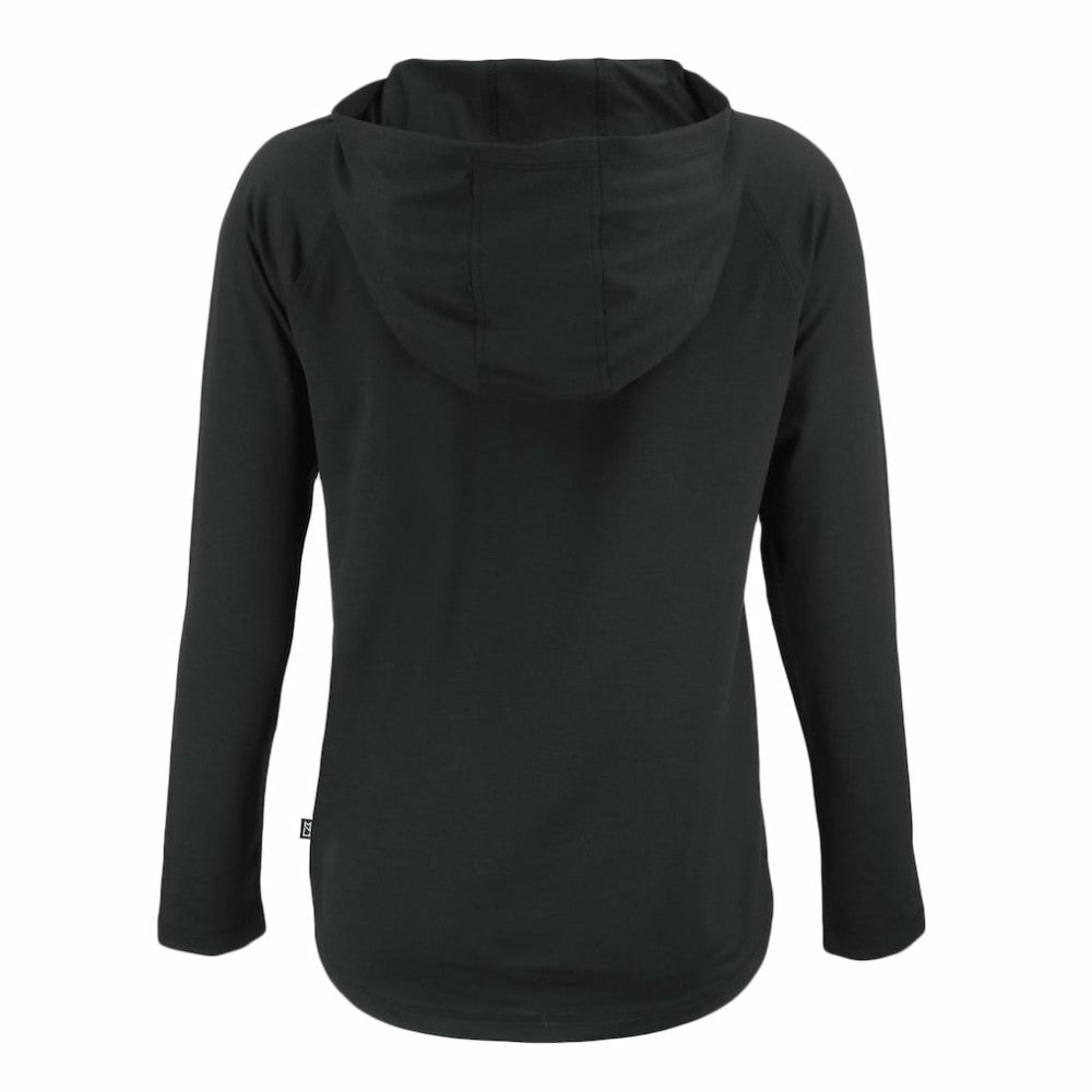 San Francisco Giants Cutter & Buck Women's Coastline Epic Comfort Eco Recycled Raglan Long Sleeve Hoodie T-Shirt - Black