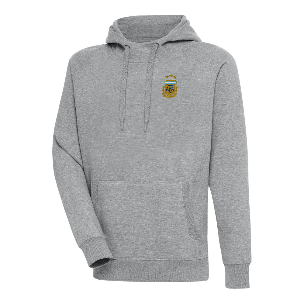 Argentina National Team Antigua Victory Pullover Hoodie - Heather Gray sale