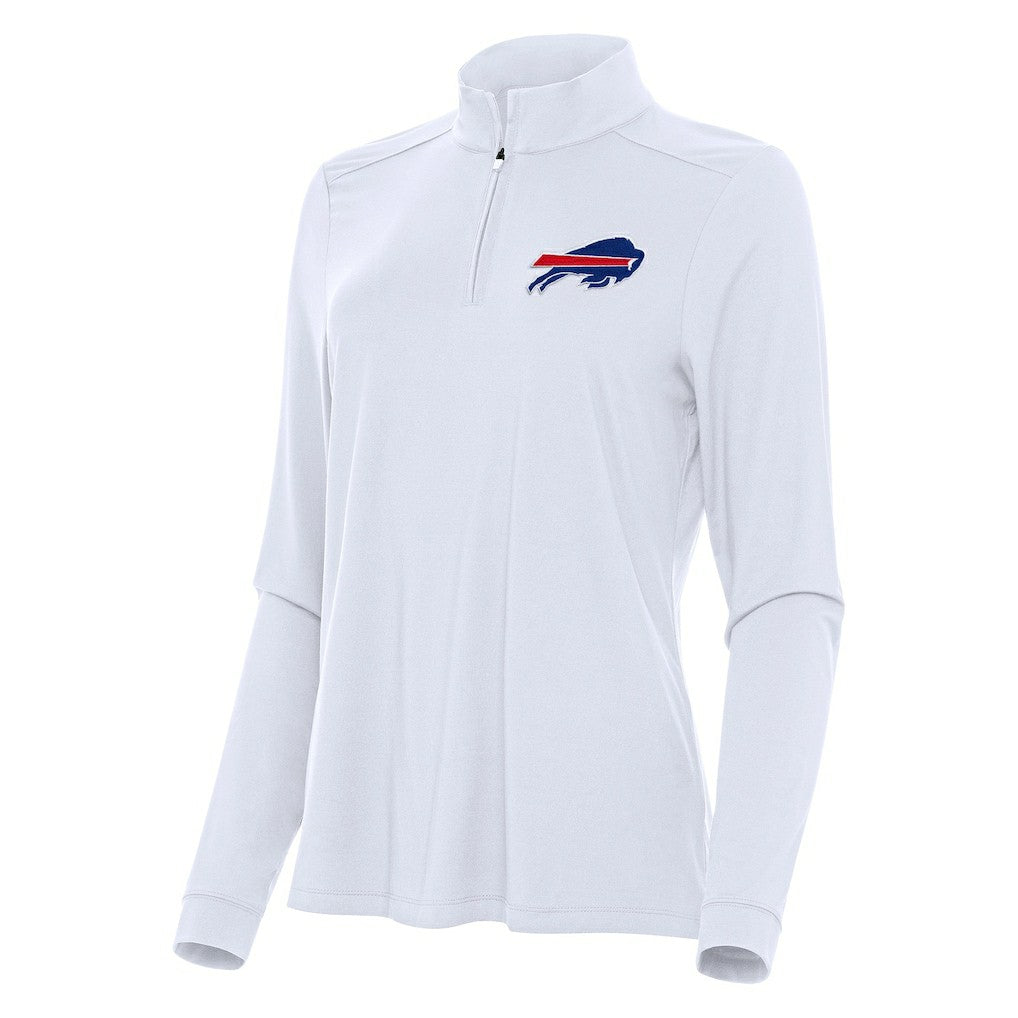 Buffalo Bills Antigua Women's Intent Quarter-Zip Sweatshirt - White sale