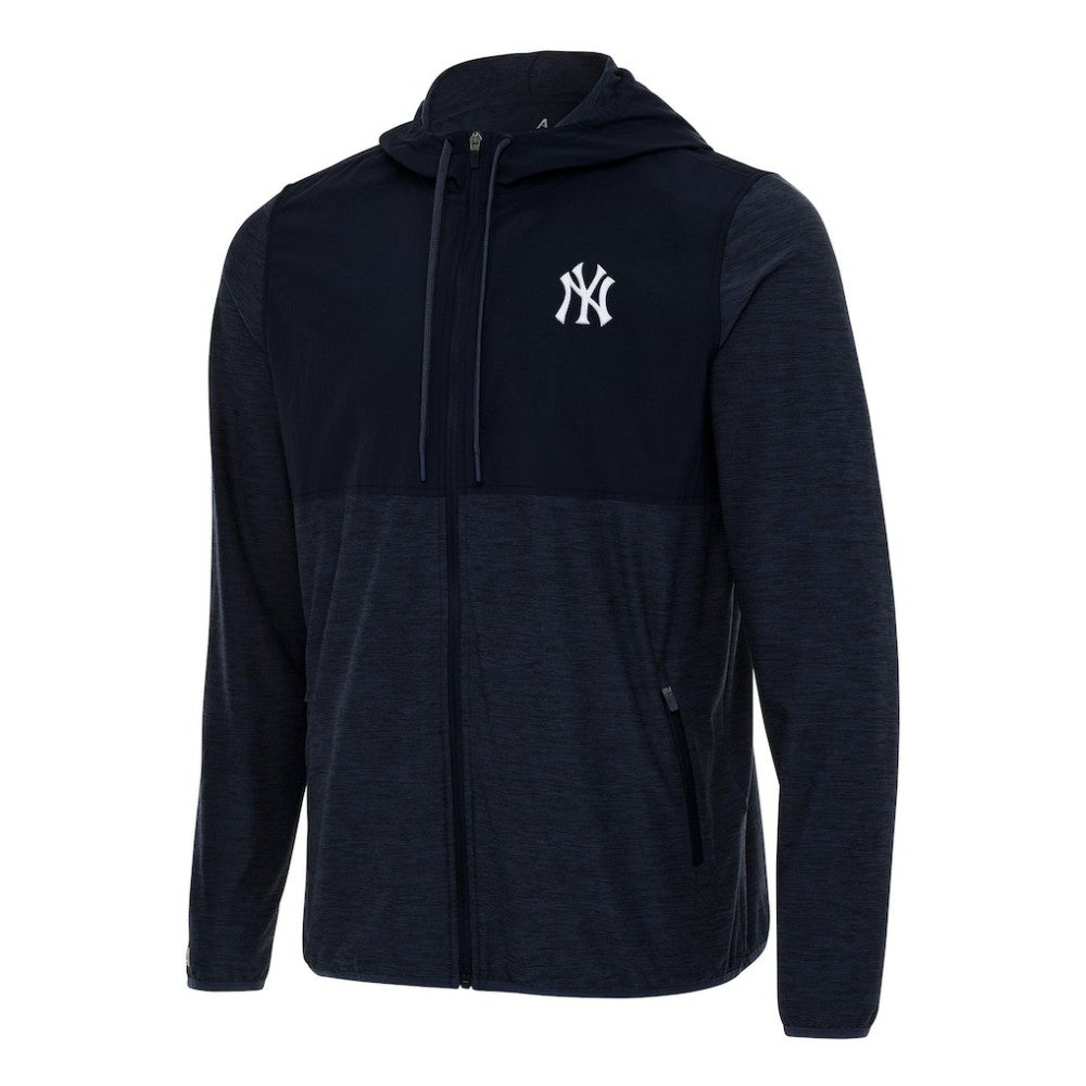 New York Yankees Antigua Sway Full-Zip Hoodie - Navy