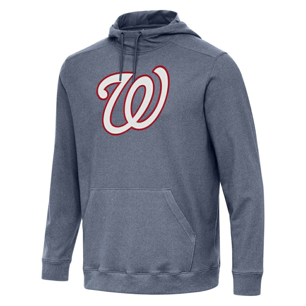 Washington Nationals Antigua Cloud Pullover Hoodie - Heather Navy