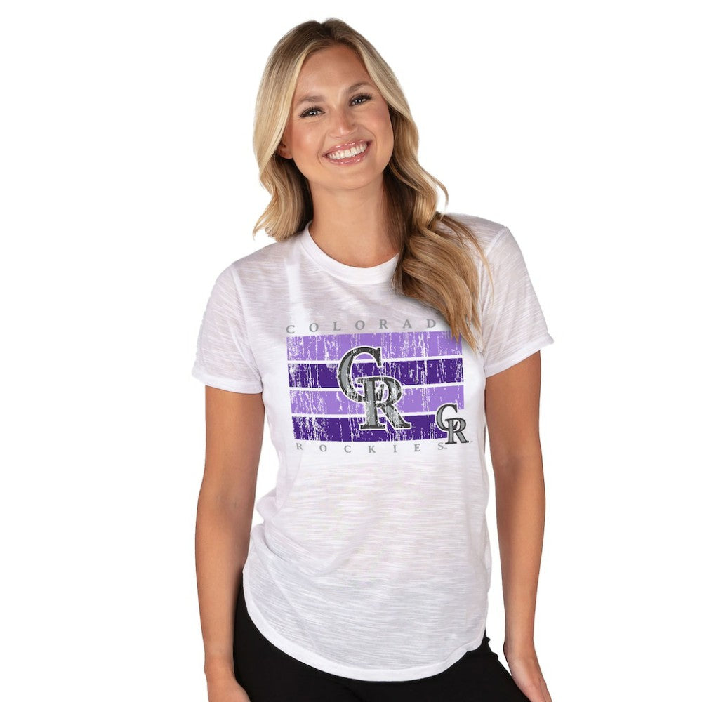 Colorado Rockies Concepts Sport Women's Infuse Knit Top - White