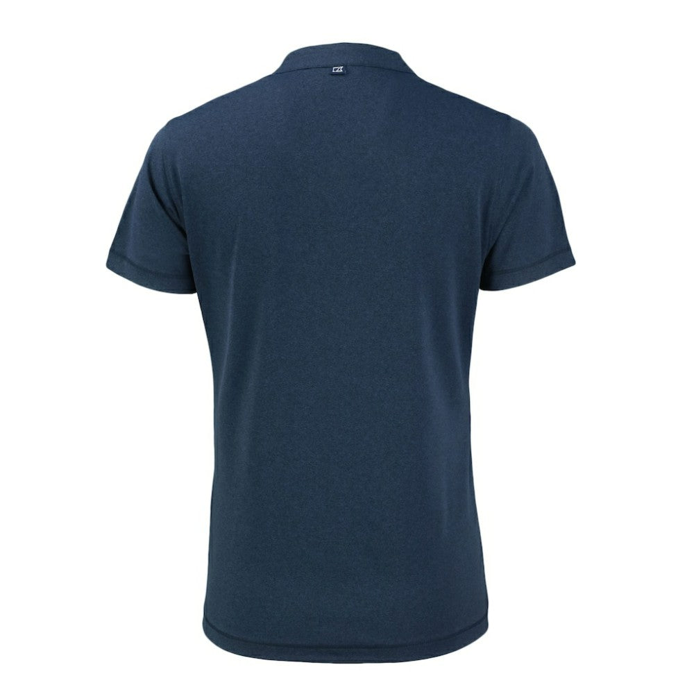 Los Angeles Dodgers Cutter & Buck Women's Forge Stretch Blade DryTec V-Neck Polo - Heather Navy