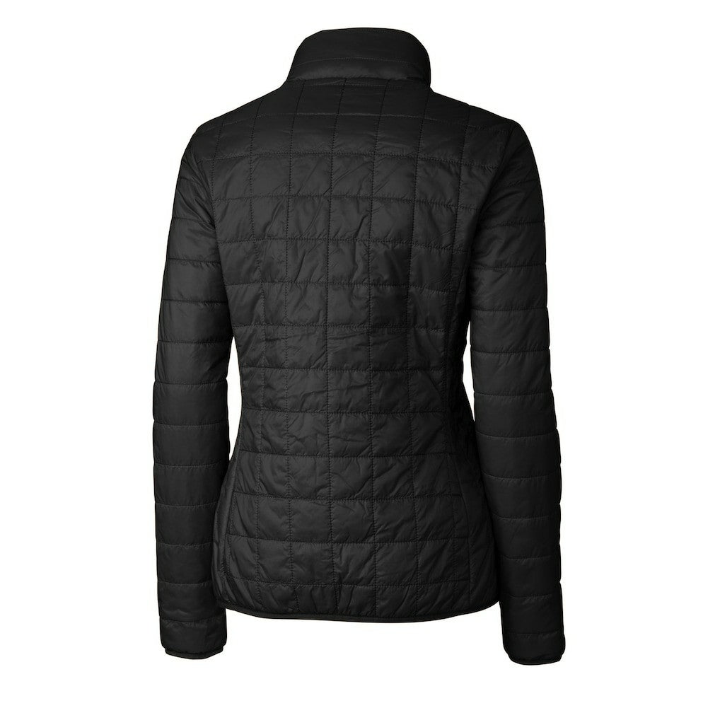 San Francisco 49ers Cutter & Buck Women's Rainier PrimaLoft Eco Insulated Full-Zip Puffer Jacket - Black for sale