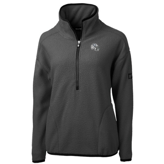 Indianapolis Colts Cutter & Buck Women's Helmet Cascade Eco Sherpa Fleece Half-Zip Jacket - Charcoal sale