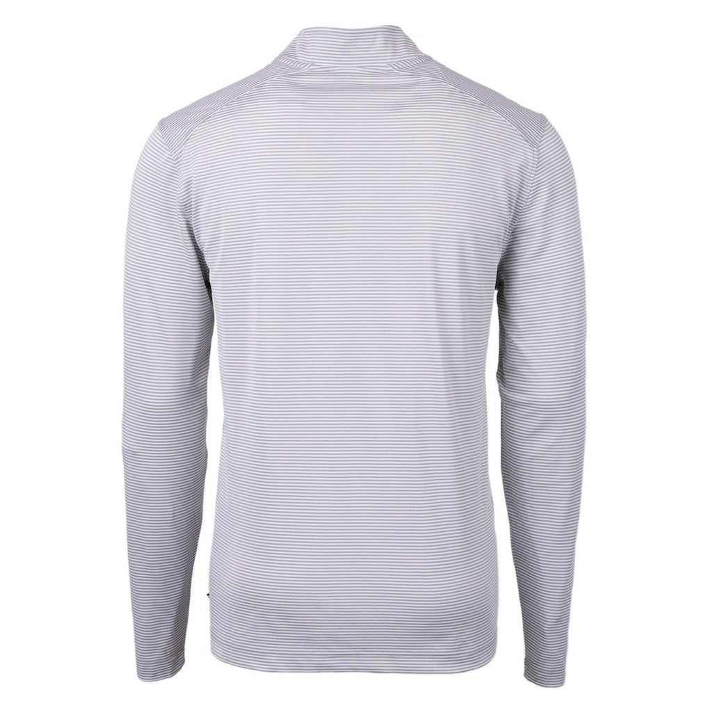 Indianapolis Colts Cutter & Buck Big & Tall Virtue Eco Pique Micro Stripe Tri-Blend Quarter-Zip Jacket - Gray online
